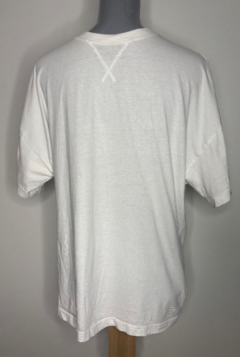 Gymshark Back Seam White Cotton Tee Shirt
