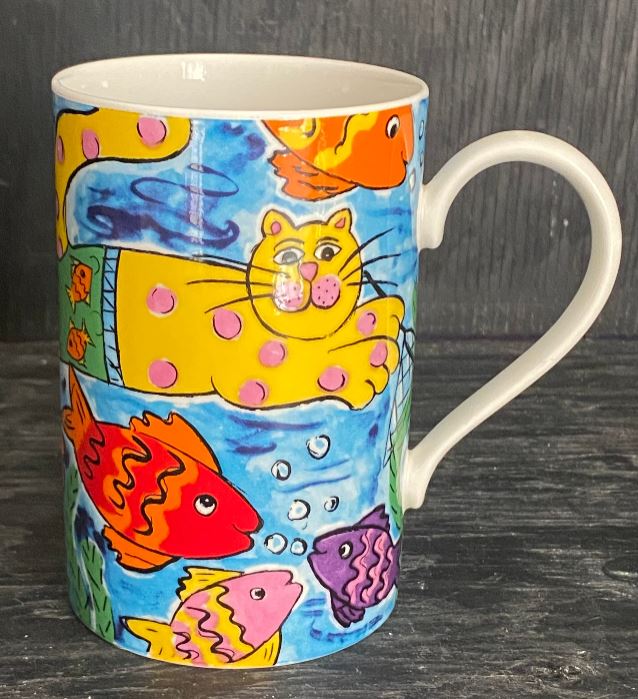 Jane Brookshaw Dunoon Crazy Cats Mug