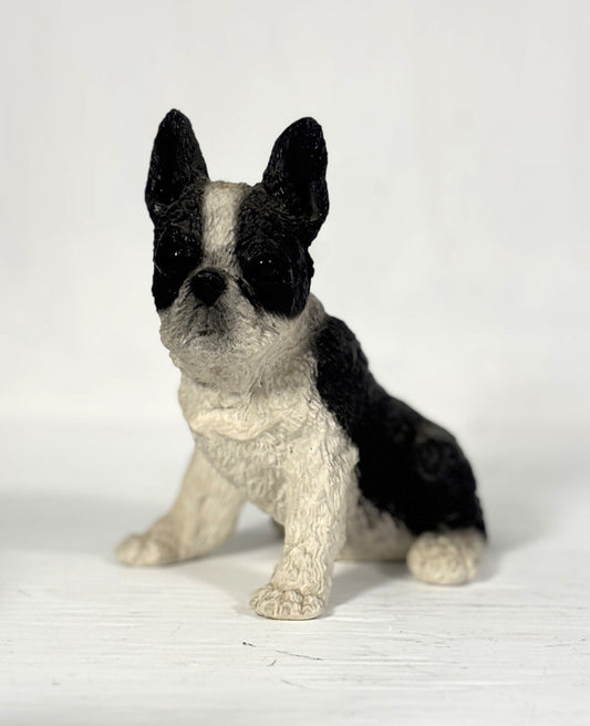Stone Critters Boston Terrier Figurine