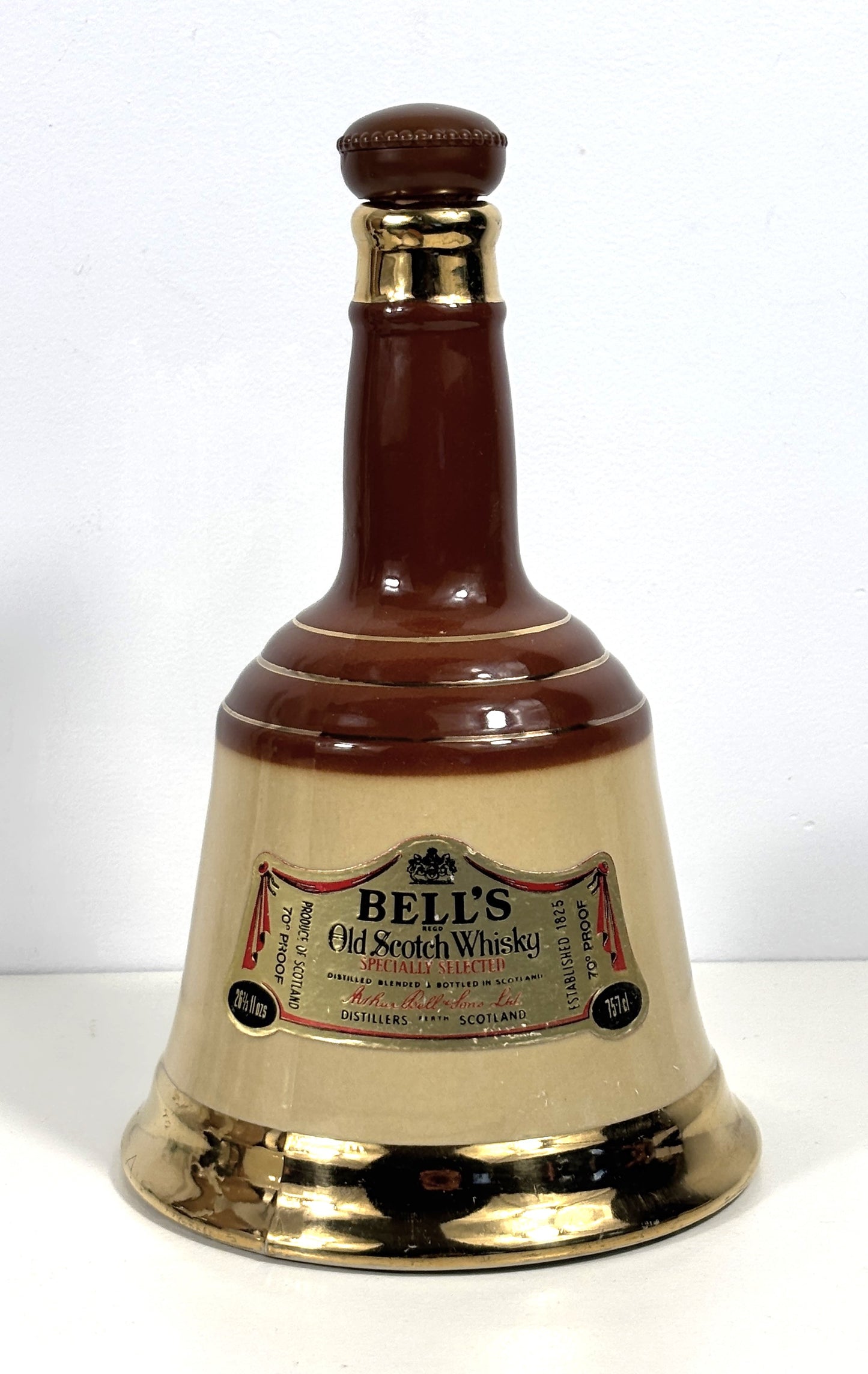 Bell’s Old Scotch Whiskey Bell Shaped Decanter