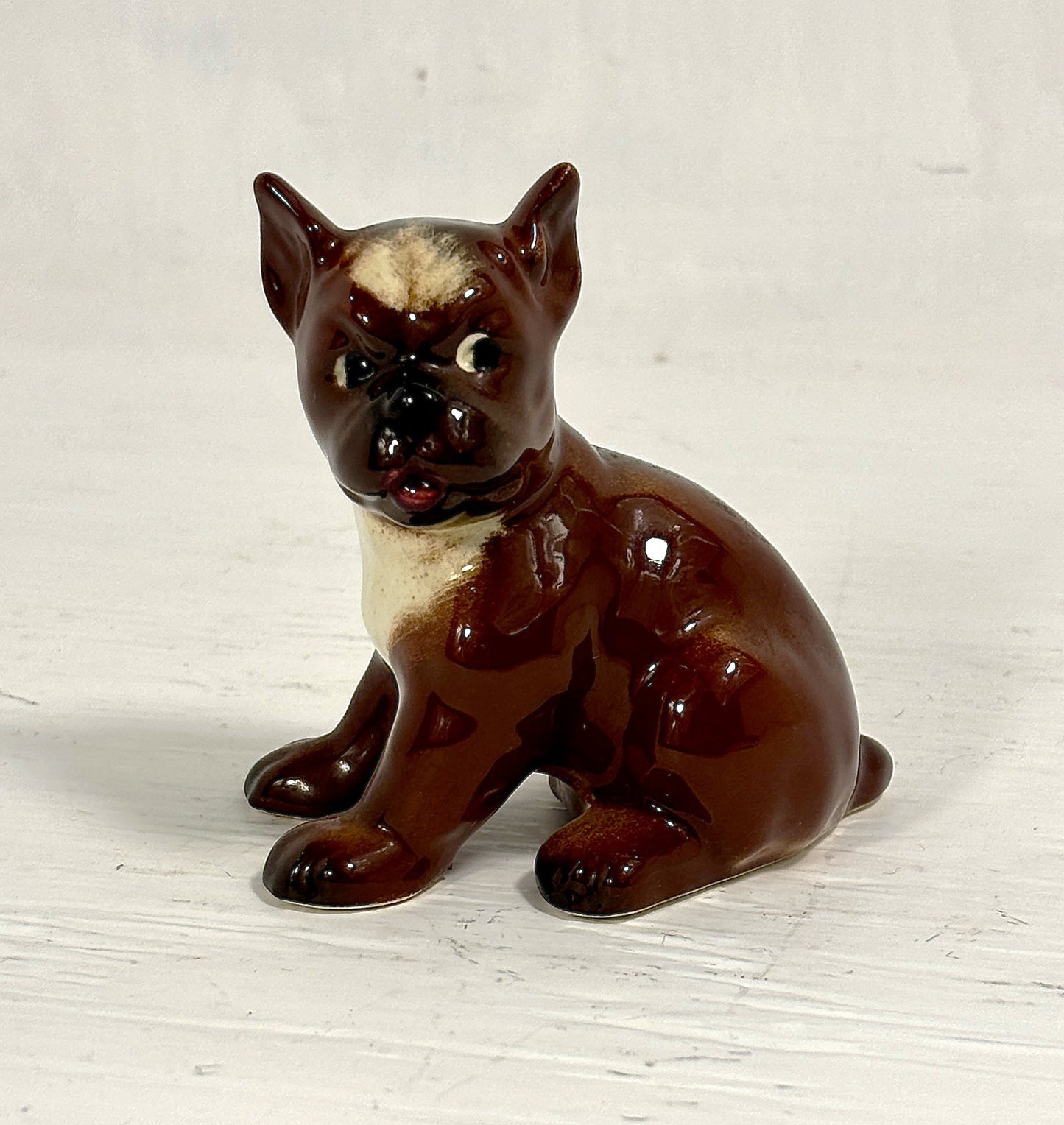 Vintage Goebel Boxer Puppy Dog Figurine