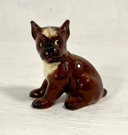 Vintage Goebel Boxer Puppy Dog Figurine