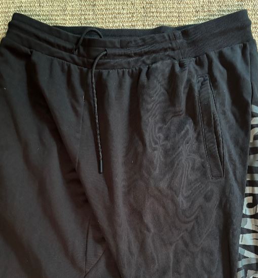 Black Gymshark Camo Printed Cotton Joggers