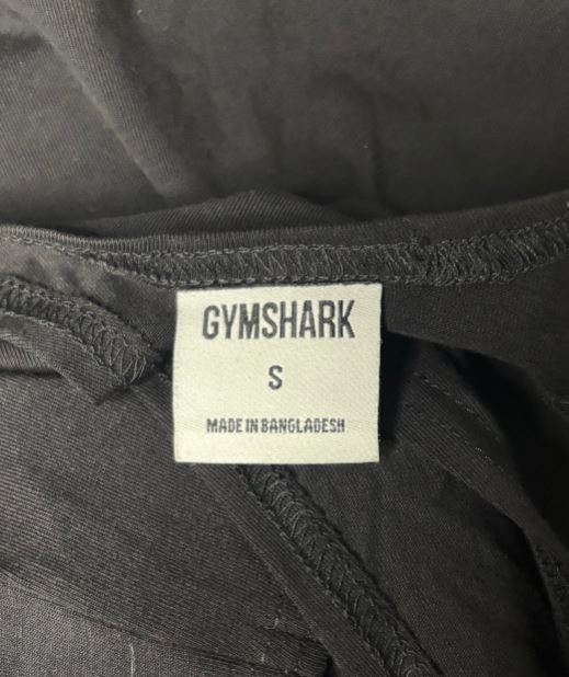Gymshark Legacy Stringer Black Tank Top Muscle Shirt Adult Small