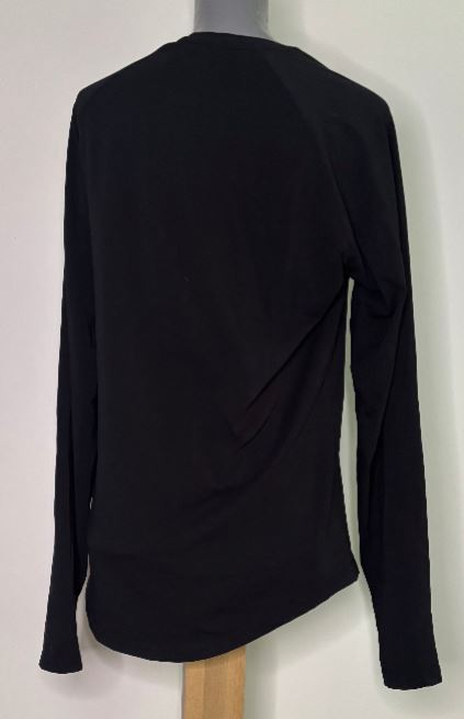 Gymshark Block Logo Black Long Sleeve Shirt Adult Medium