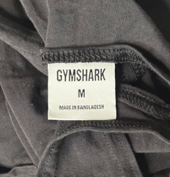 Gymshark Legacy Stringer Logo Black Tank Top Muscle Shirt Adult Medium