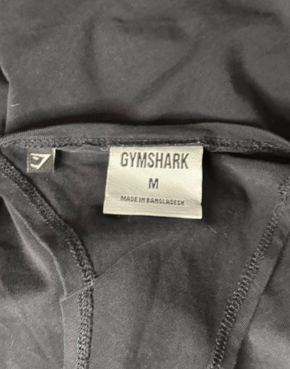 Gymshark Block Stringer Deep Blue and White Tank Top Muscle Shirt Adult Medium