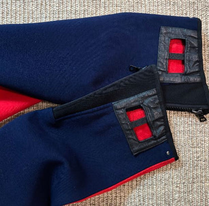 Topher Navy and Red Vintage Neoprene Ski Pants 12R