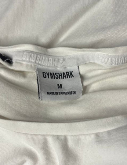 Gymshark White Cotton Tee Shirt Adult Medium