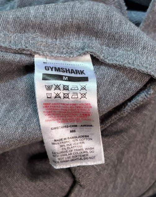 Gymshark Light Gray Joggers Adult Medium