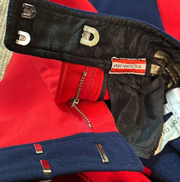 Topher Navy and Red Vintage Neoprene Ski Pants