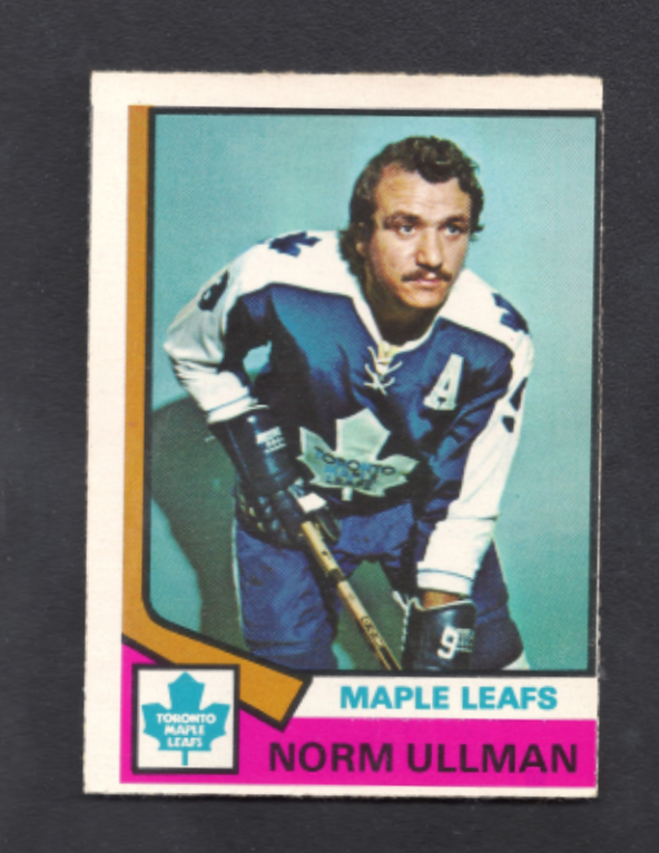 1974-1975 O-Pee-Chee Norm Ullman Toronto Maple Leafs Hockey Card #236