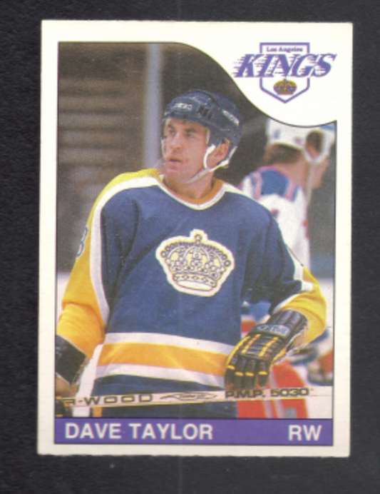 1985-1986 O-Pee-Chee Dave Taylor Los Angeles Kings Hockey Card #214