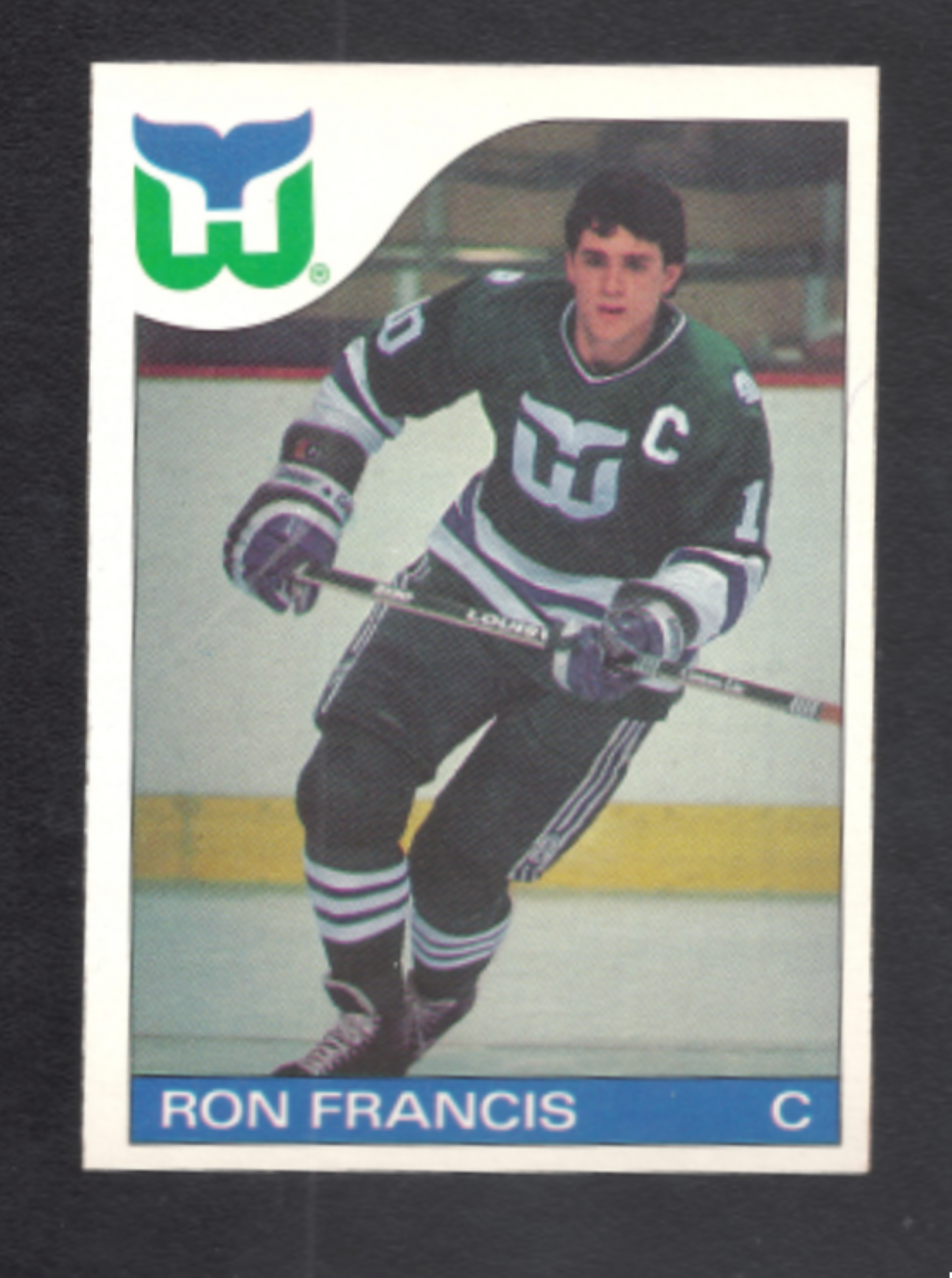 1985-1986 O-Pee-Chee Ron Francis Hartford Whalers Hockey Card #140