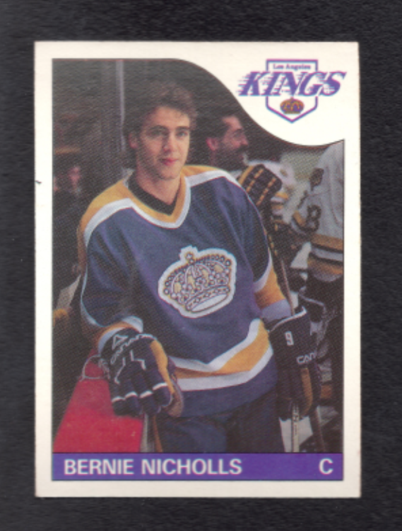 1985-1986 O-Pee-Chee Bernie Nicholls Los Angeles Kings Hockey Card #148