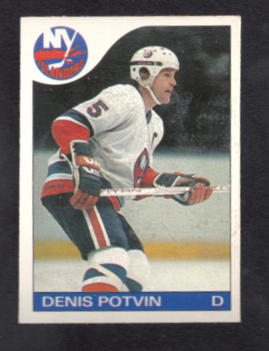 1985-1986 O-Pee-Chee Dennis Potvin New York Islanders Hockey Card #25