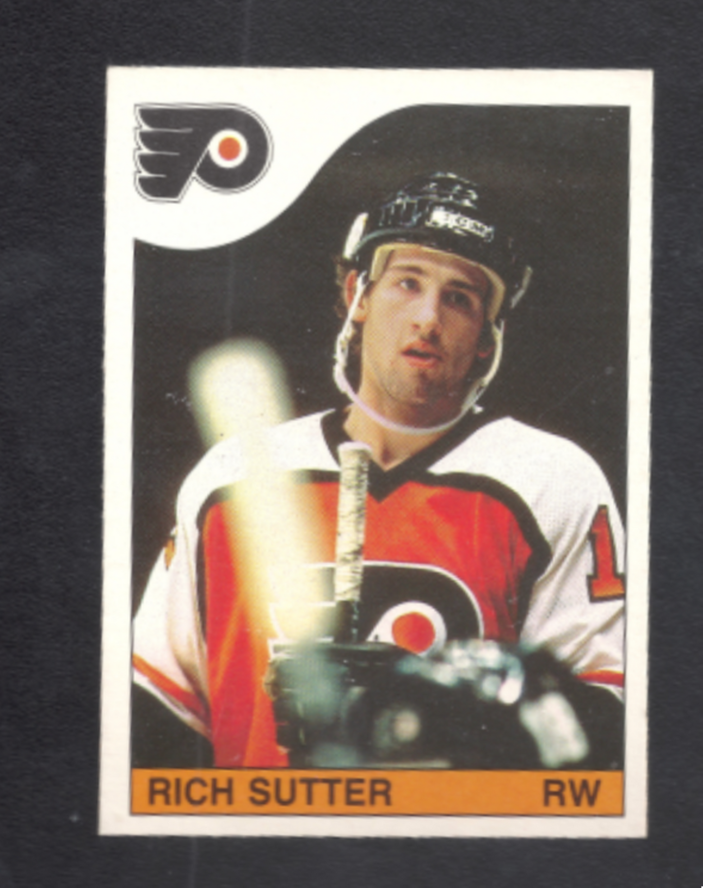 1985-1986 O-Pee-Chee Rich Sutter Philadelphia Flyers Hockey Card #208