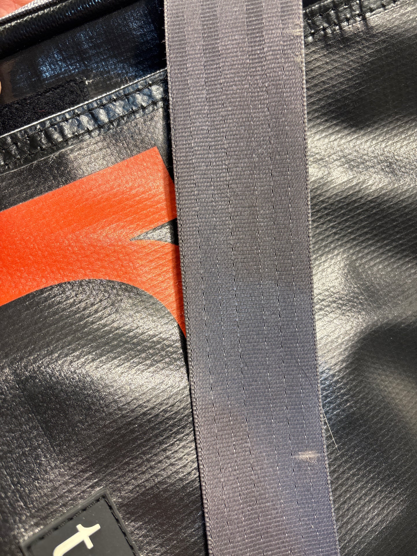 Totem T3 Black Upcycled City Messenger Bag