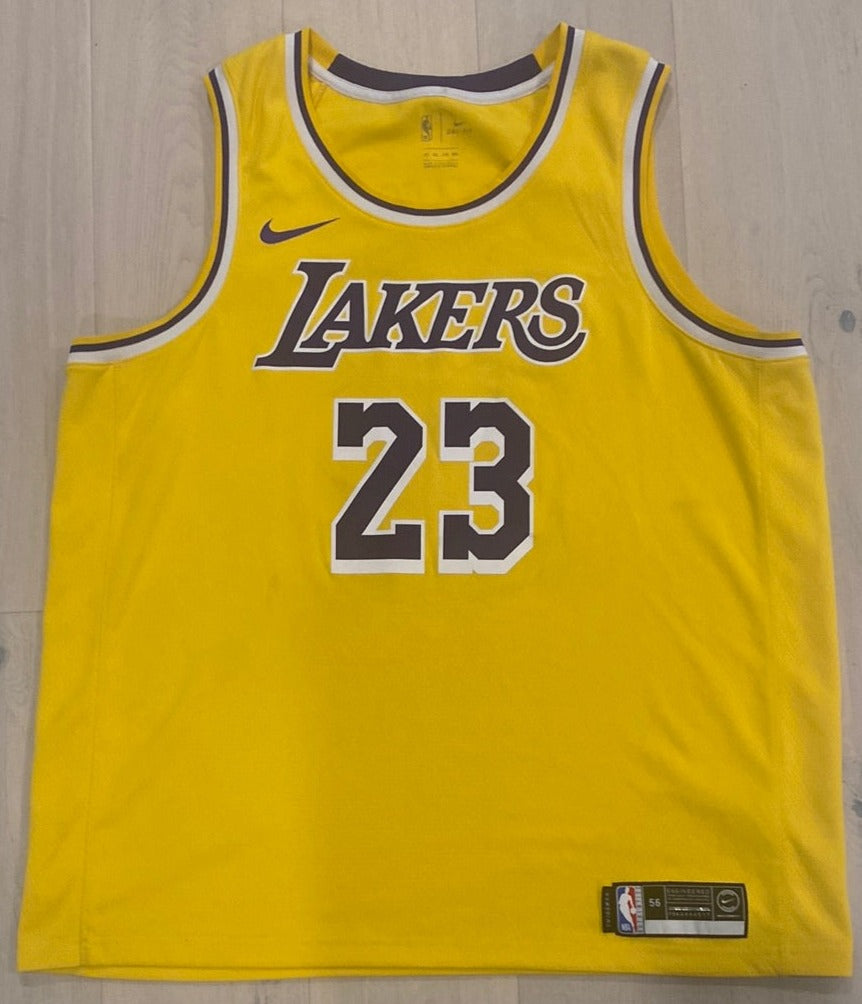 Lebron James Los Angeles Lakers Nike Swingman Dri Fit Jersey 56