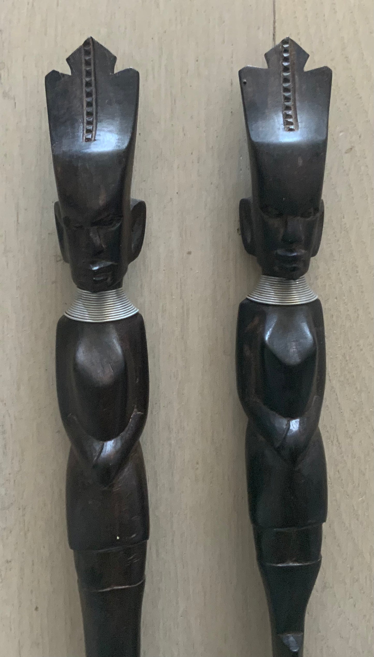 Vintage Hand Carved Wood Maasai African Tribal