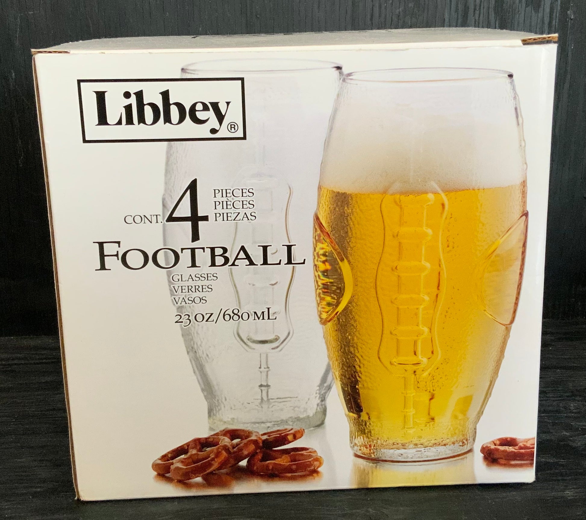 Libbey Football Shaped Glasses