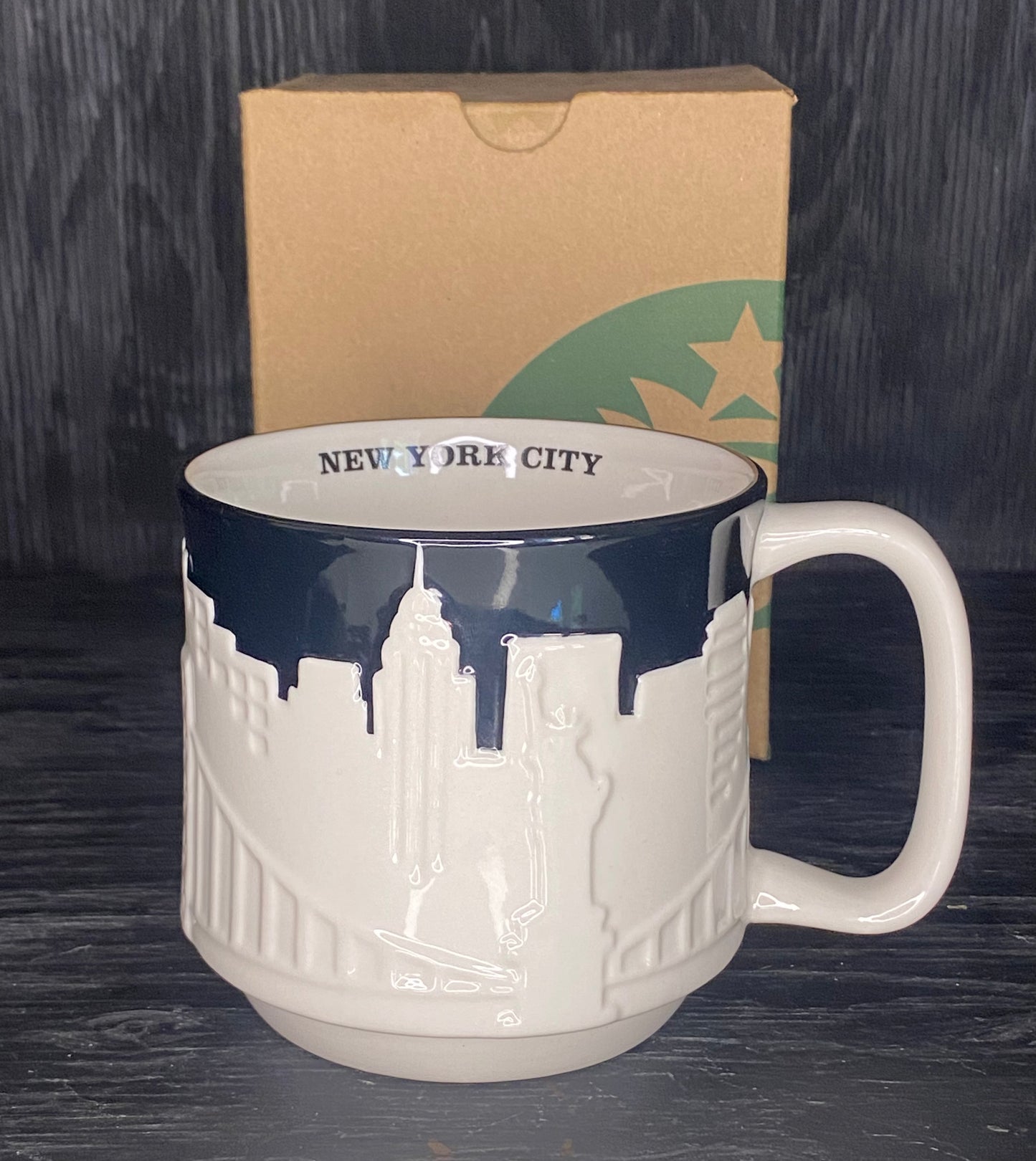 Starbucks New York City Skyline Relief Coffee Mug