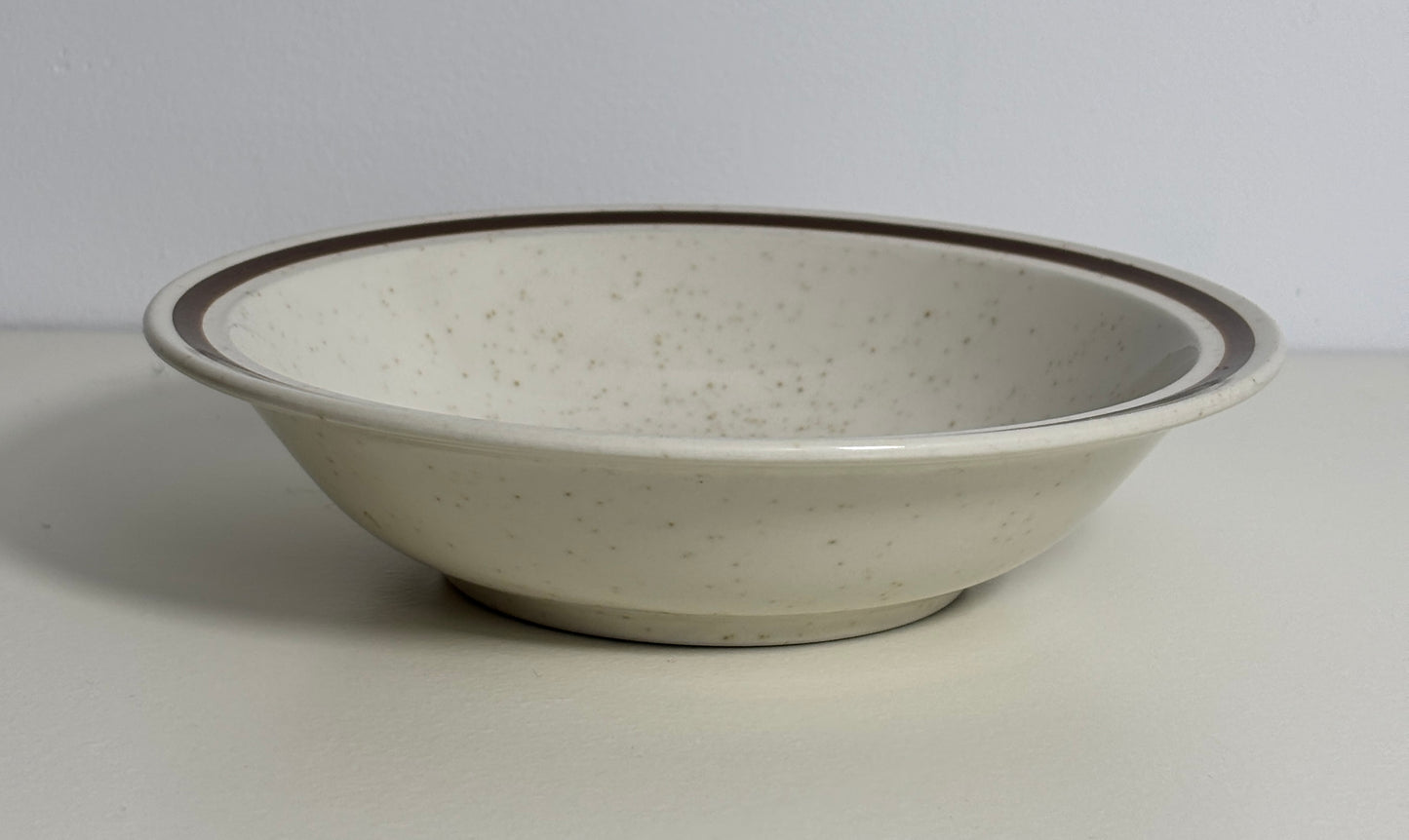 Valencia Japan Brown Rim Stoneware Soup Bowl