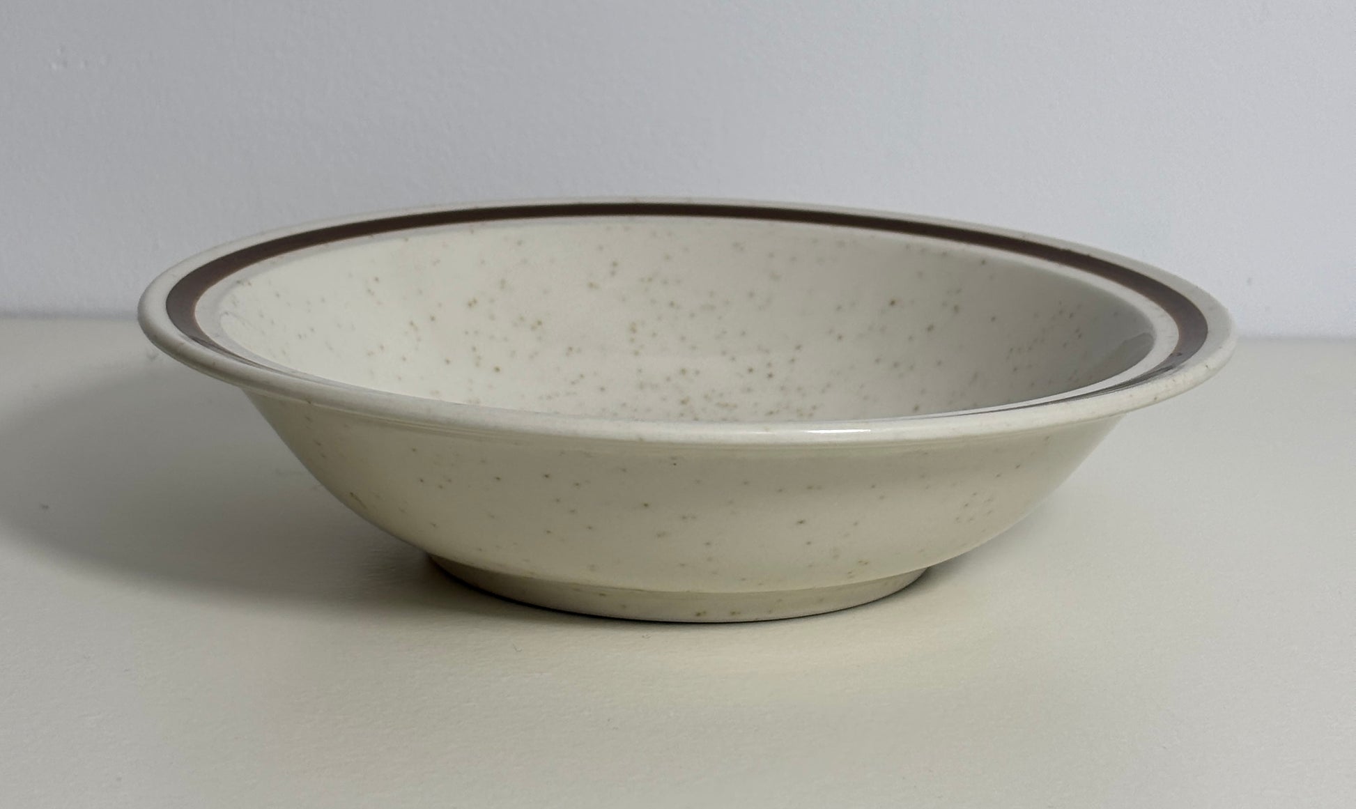 Valencia Japan Brown Rim Stoneware Soup Bowl