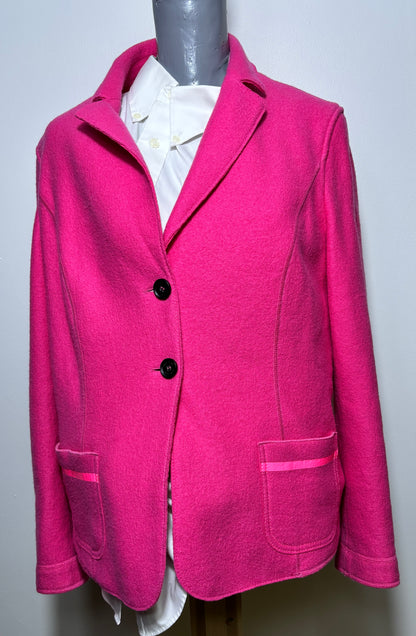 Marc Cain Pink Virgin Wool Women's Jacket