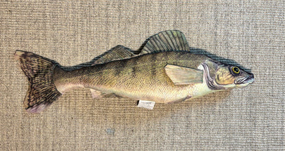 Gaby Zander Pikeperch Sander Lucioperca Plush Decorative Pillow Toy