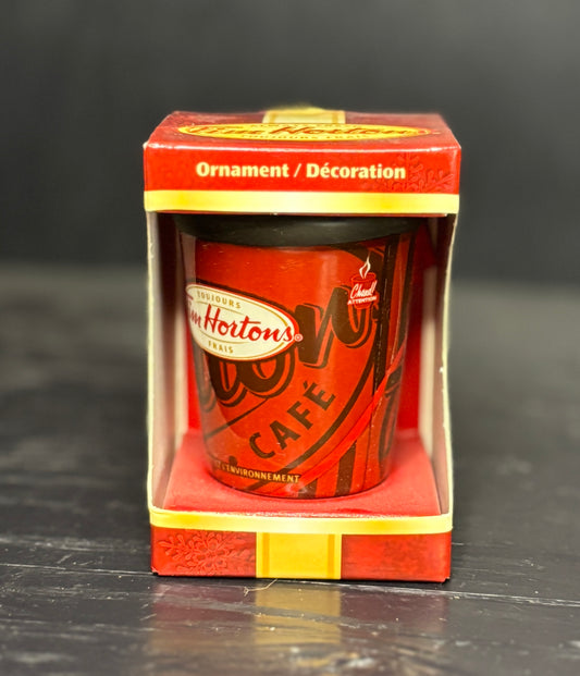 Tim Hortons Coffee Cup Shaped Christmas Ornament
