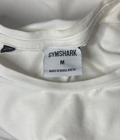 White Cotton Gymshark Long Sleeve Shirt Adult Medium