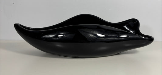Rare Beauceware Black Console Bowl Centrepiece
