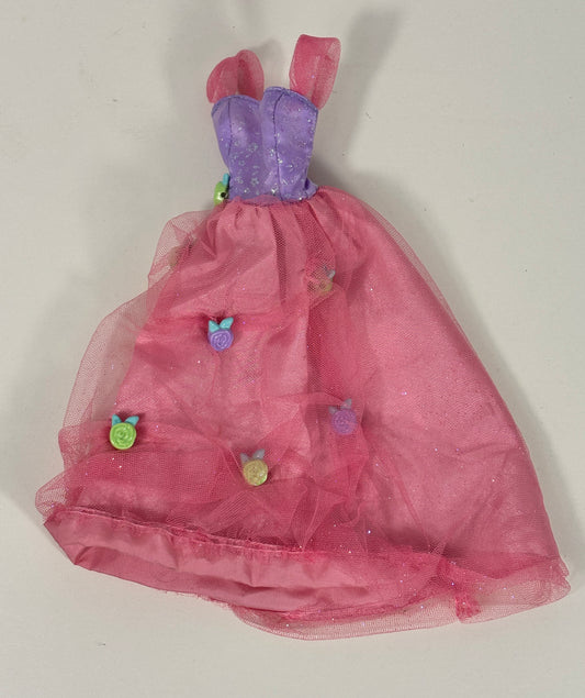 Barbie Princess Rose Pink Purple Ball Gown