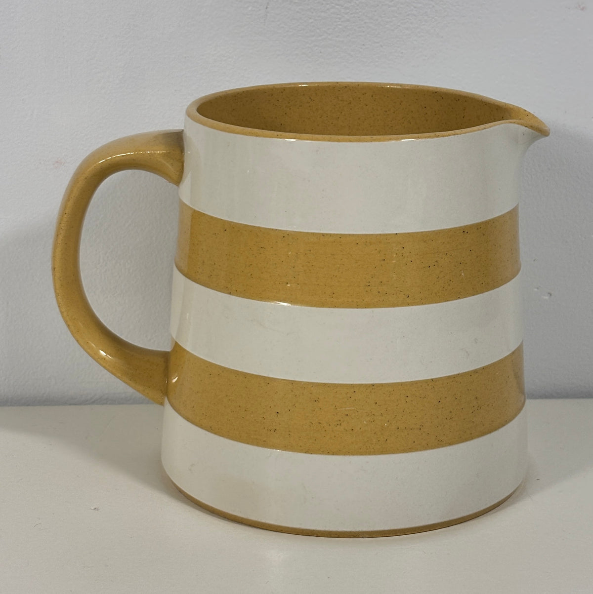 TG Green Judith Onions Striped Milk Jug Pitcher