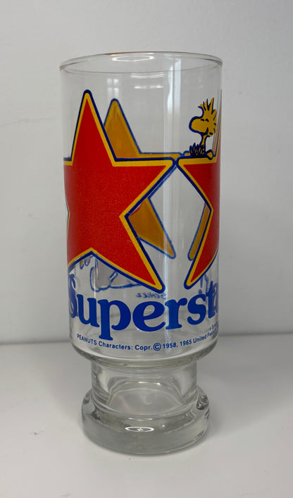 1960s Snoopy and Woodstock Superstar Drink Glass