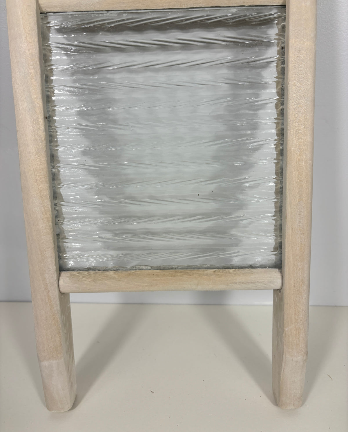 Wood and Glass Vintage Small Washboard