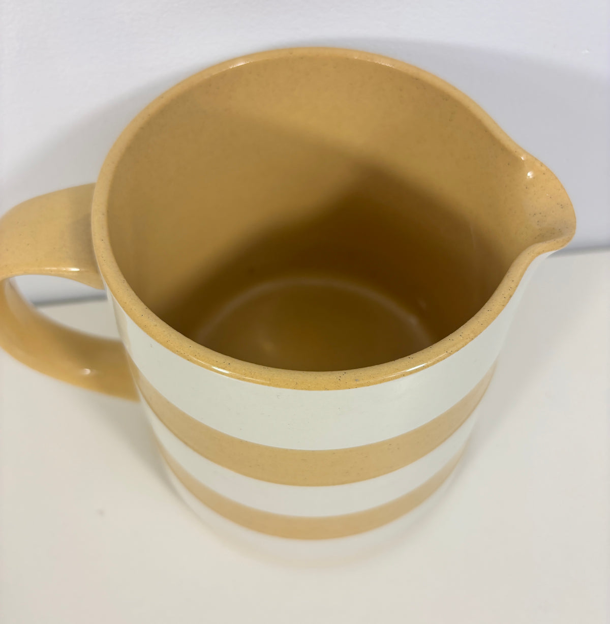TG Green Judith Onions Striped Milk Jug Pitcher