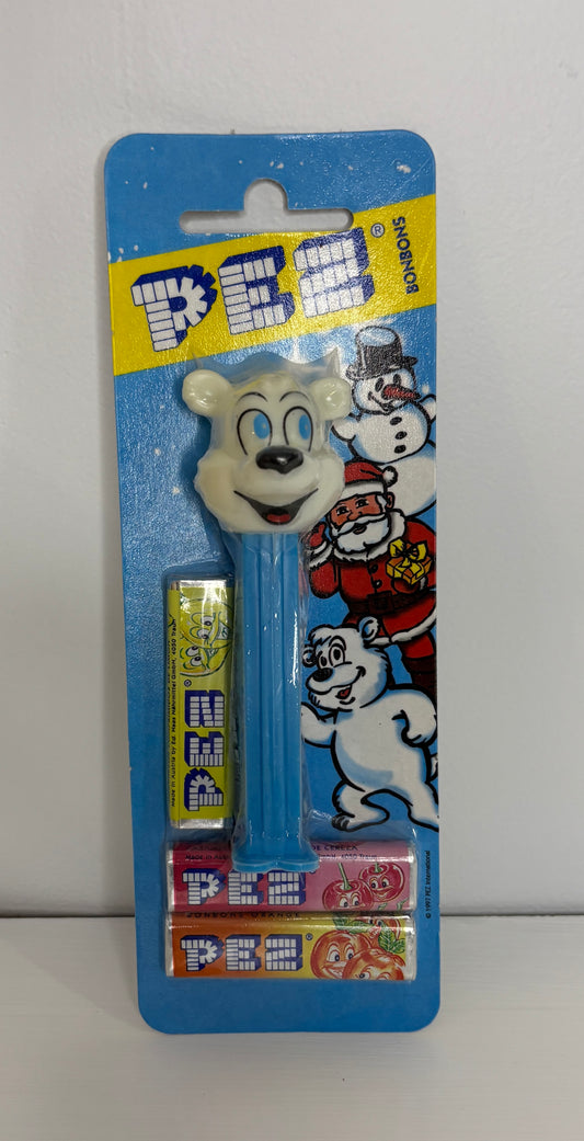 Polar Bear on Rare Christmas Theme Card Pez Dispenser