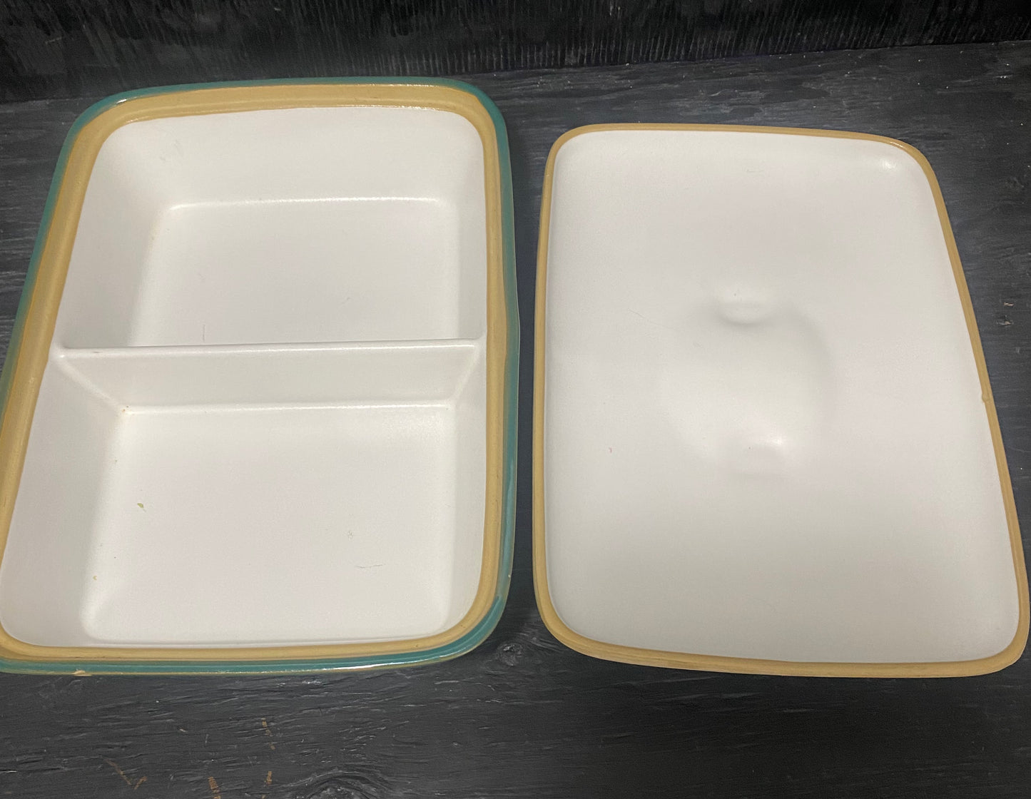 Denby Flair Sectioned Casserole Dish