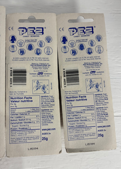 Star Wars Pez Dispensers New on Cards