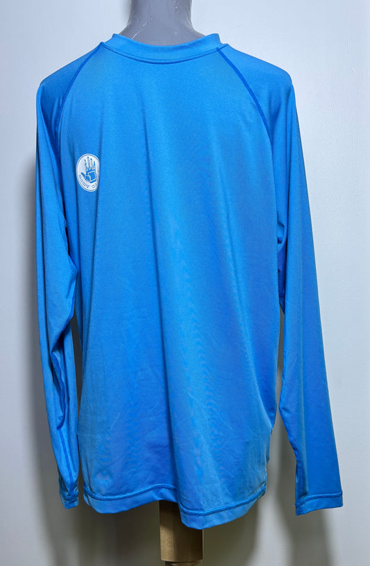 Body Glove Blue Rash Guard Long Sleeve Shirt