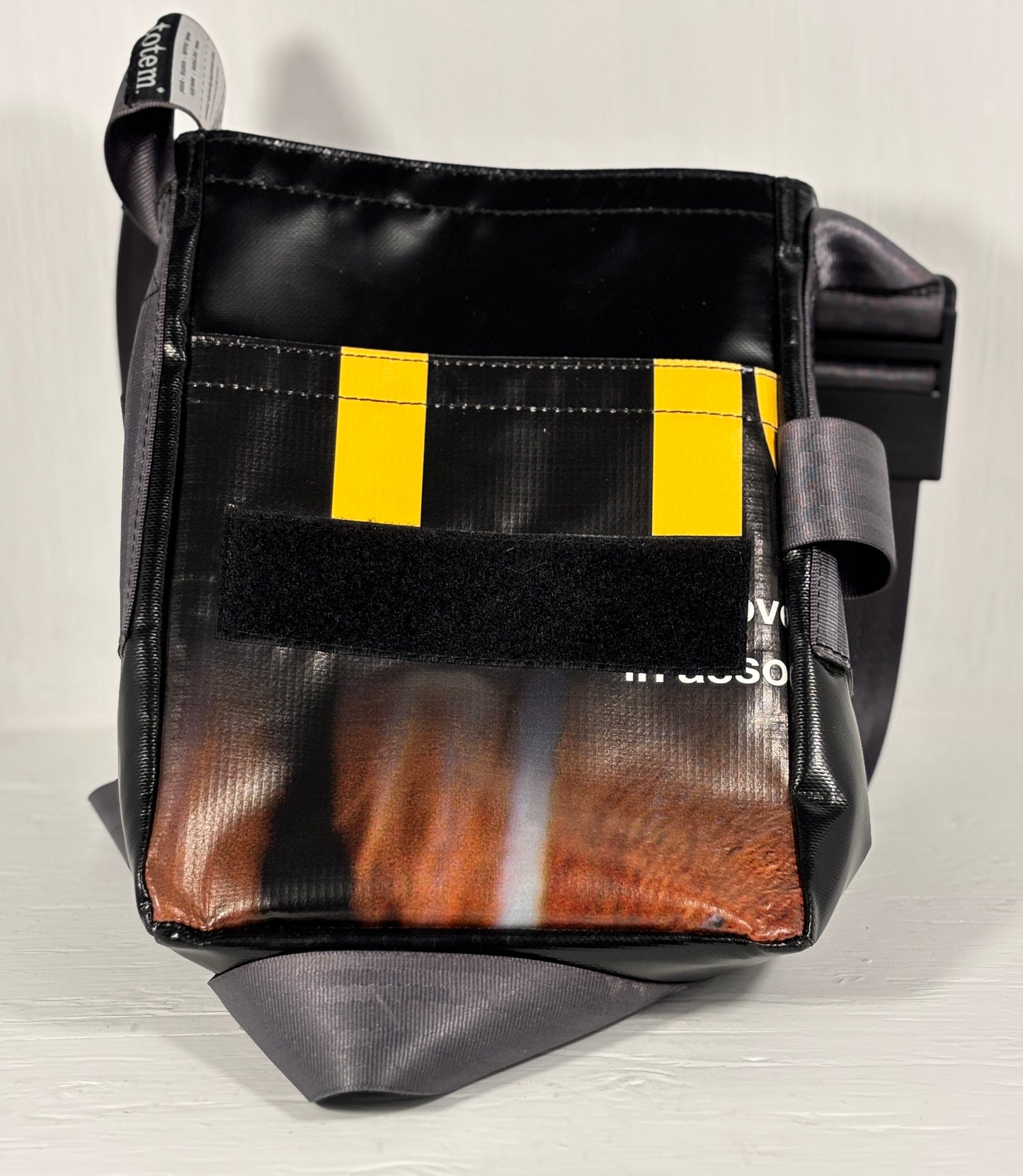 Totem T3 Black Upcycled City Messenger Bag