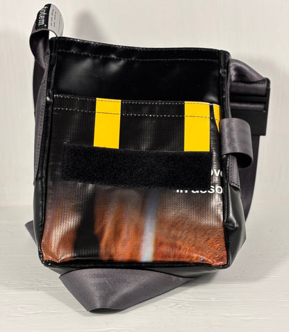 Totem T3 Black Upcycled City Messenger Bag
