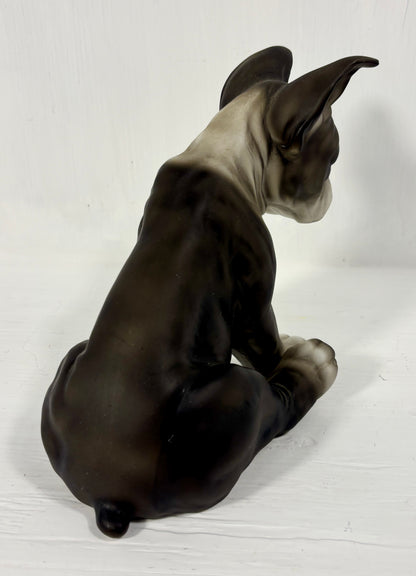 Made in Japan Sitting Boston Terrier Puppy