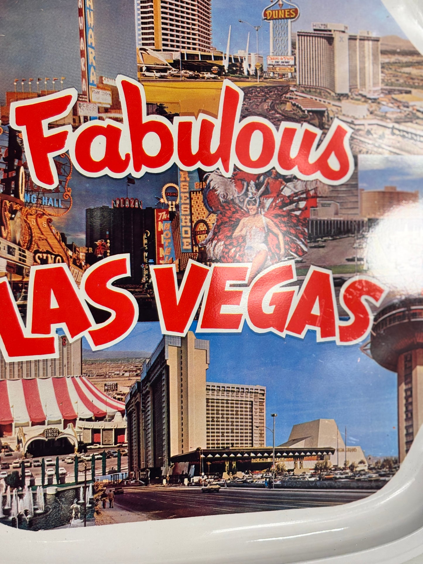 Retro Fabulous Las Vegas Metal Souvenir Tray