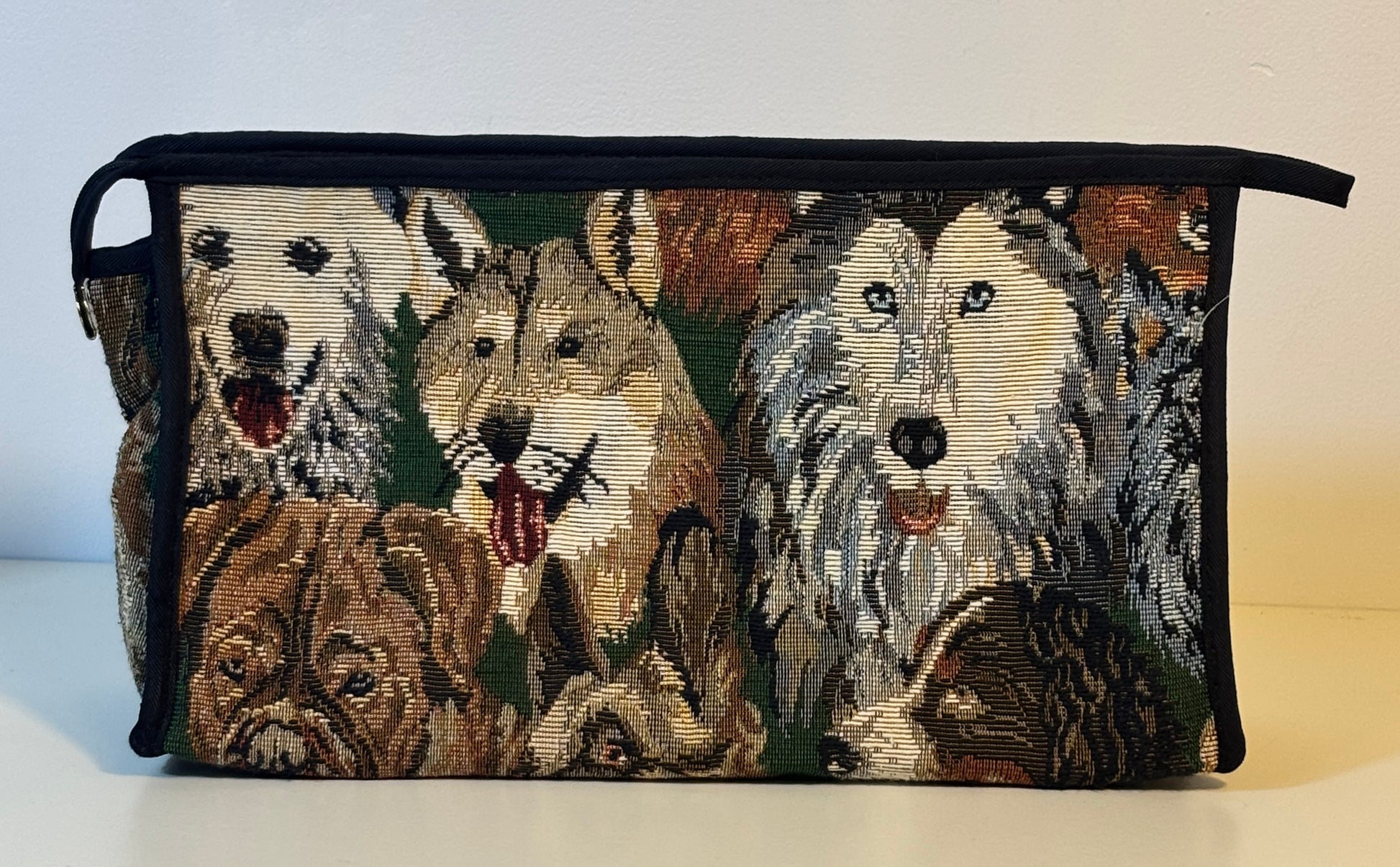Maggi B Canada Vintage Dog Tapestry Clutch Purse