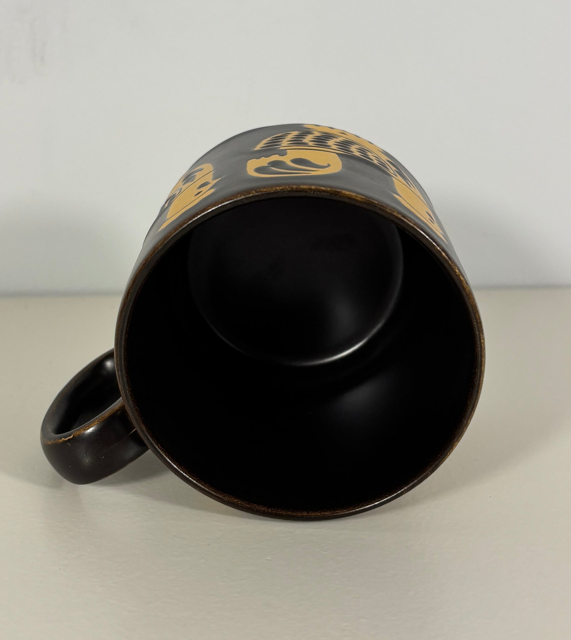 Royal Alma Brown and Orange Rooster Mug