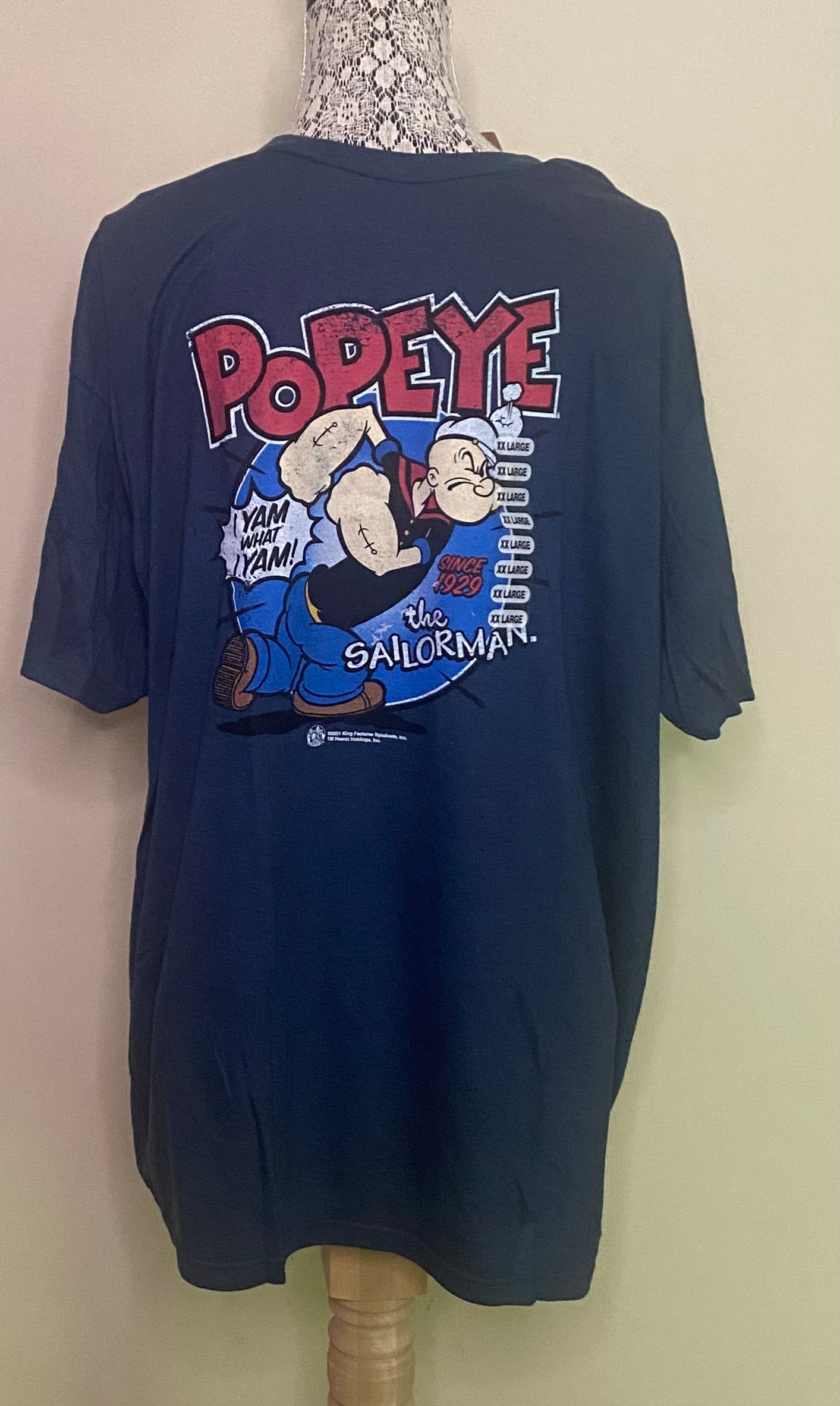 Vintage Popeye T Shirt XXL by Tee Luv