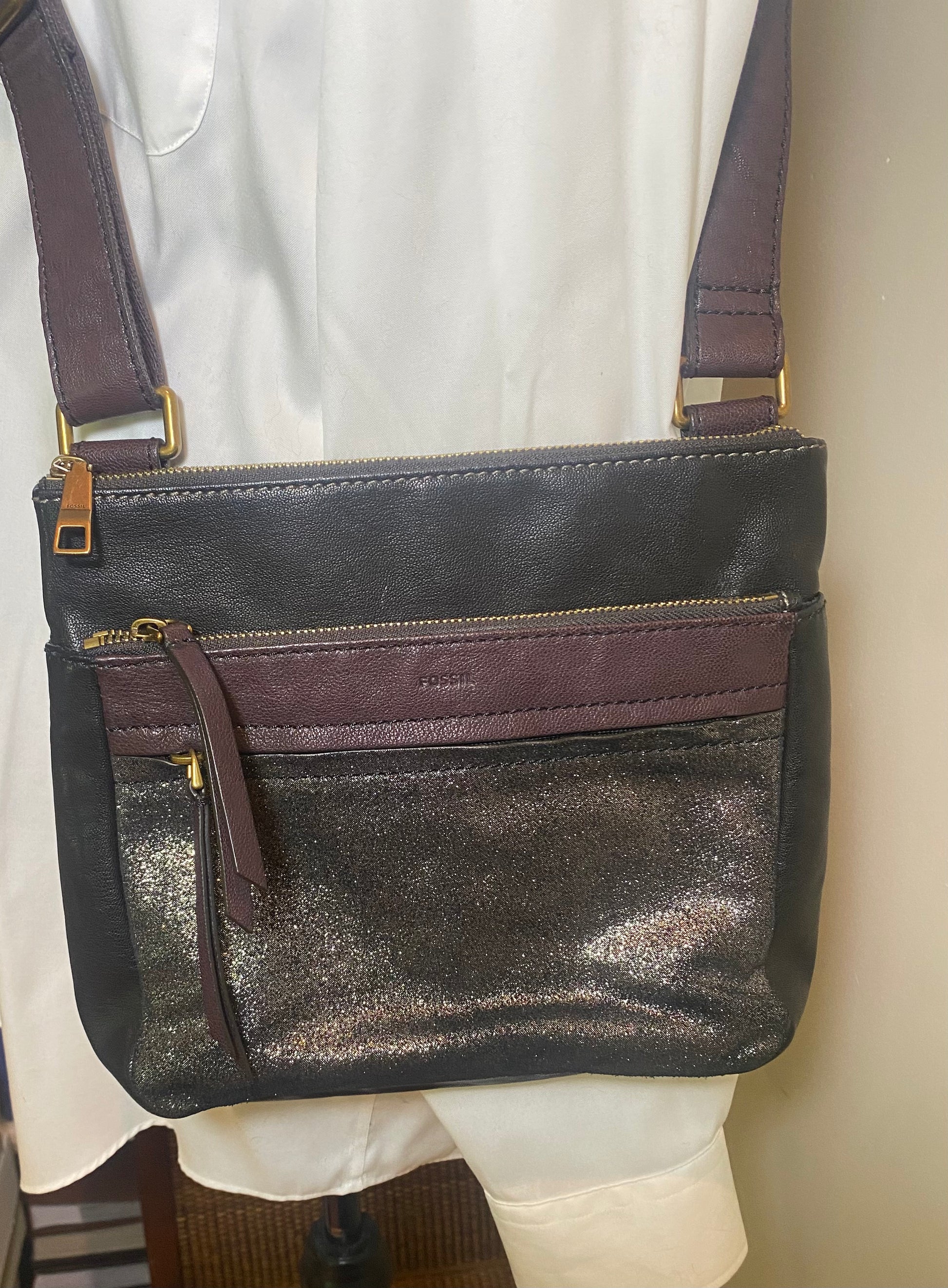 Fossil corey leather crossbody bag hotsell